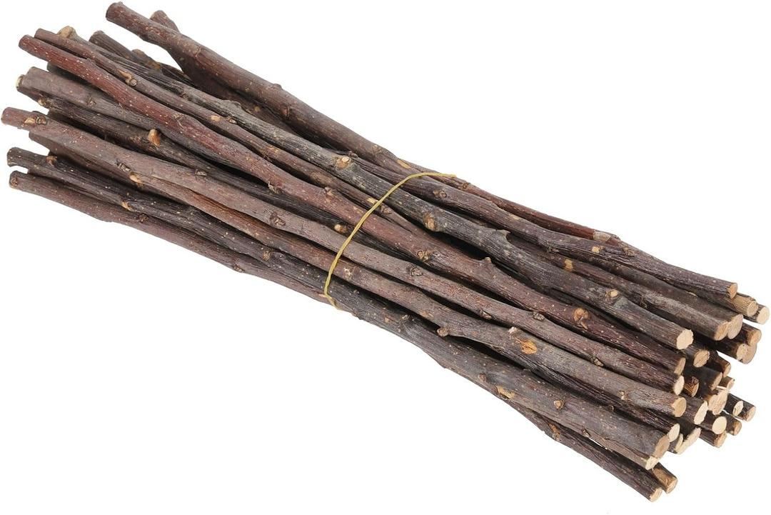 PATIKIL 36 Pcs 30cm Wood Log Sticks, Natural Wood Craft Sticks, Dried Wood Sticks Wooden Branches for DIY Crafts Accessory Decor Photo Props, Brown