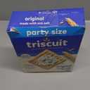 Triscuit Original Whole Grain Wheat Crackers, Vegan Crackers, Healthy Snacks, Lunch Snacks, Party Size, 17 oz. Best By: 19MAR26