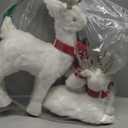 White Reindeer Christmas Decorations