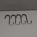 FYY Over the Door Hooks, 4 Pack Door Hangers Hooks with Rubber Prevent Scratches Heavy Duty Organizer Hooks for Living Room, Bathroom, Bedroom, Kitchen Hanging Clothes, Towels, Hats, Coats, Bags Black (Short)