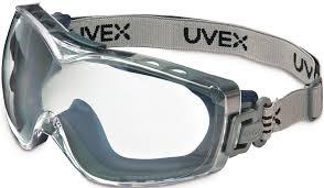 Honeywell Uvex Stealth OTG Safety Goggles with Clear HydroShield Anti-Fog Lens & Fabric Headband (S3970HSF)