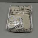 Farmhouse Floral Vintage Shower Curtain, Black Linen Spring Pattern Shower Curtains for Bathroom, Tan Taupe,72x72