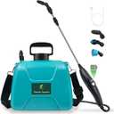 2 Gallon Battery Powered Garden Sprayer, Electric Sprayer with USB Rechargeable Handle, 3 Mist Nozzles, Retractable Wand, Water Pump Sprayers with Adjustable Shoulder Strap for Yard, Lawn and Garden