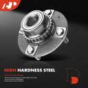A-Premium 2 x Rear Wheel Bearing and Hub Assembly with ABS Ring & 4-Lug Compatible with Hyundai Accent 1997 1998 1999