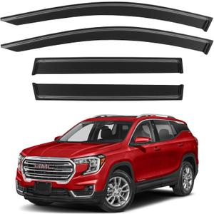 Window Visors Rain Guards Shield for 2018-2024 GMC Terrain, Out-Channel Window Vent Wind Deflectors Visors Shades for 18-24 Terrain SLE SLT AT4 Denali