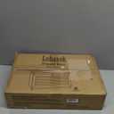 LOHASOK Bread Box for Kitchen Countertop Large Bread Box Farmhouse Bread Container Bread Storage with Window Bread Holder, Natural Wood