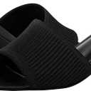 PIZZ ANNU Women's Square Open Toe Heels Sandals Low Block Chunky Heeled Sandal Slip on Mules Comfortable Casual Dress Pumps Shoes, Size 7