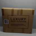 GXT Car Seat Covers Front Seats Only, Front Car Seat Covers 2 Pack, Premium Faux Leather Car Seat Cushion - Universal Fit for Most Sedans SUV Pick-up Truck with Headrests(Khaki and Orange)