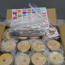 16 oz Clear Plastic Cups Reusable with Bamboo Lids and Straws & DIY Sticker, 12Pack Acrylic Mason Jars Iced Coffee Drinking Glasses Cup for Park Picnic, Poolside, Party Giveaways