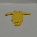 ROMPERINBOX Unisex Baby Onsies Solid Baby Bodysuit Romper Blank for 0-24 Months Boys Girls (3-6 Months, Long Sleeve Yellow)