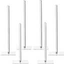 CY craft Acrylic Donut Stand 6 Pieces,Removable Clear Donuts Display Stand Bagels Holder for Party Wedding Birthday Treat Display Corner Decor,Non-slip Doughnut Bar 16 inch and 10 inch