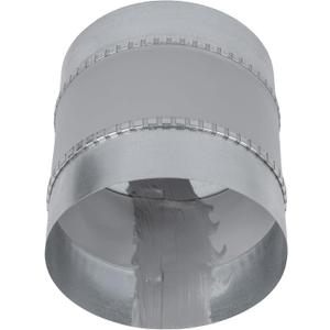 Repa Market 6" Inch Round Flexible Noise Control Duct Connector - Galvanized Steel Metal Pipe Extension, Vent Coupling - Dryer Vent Connector - Coupler for HVAC Ducting, Ventilation System, Fittings