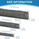 Soundproofing Weather Stripping Door Seal Insulation for Doors Frame and Windows Heat Blocker 33 Ft x 0.35" Wide x 0.2" Thick Self-Adhesive Tape