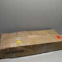 Headboard Queen Size Only, Headboard with 4 Outlets and 4 USB Ports, Industrial Head Board with Flip Door and Bed Frame Adapter, Height Adjustable, Black