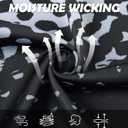 uideazone Mens Golf Shirt Dry Fit Athletic Polo Shirts Moisture Wicking Performance 3D Print Short Sleeve (Medium)