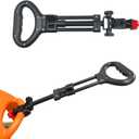 Adjustable Push Handle for Foot-to-Floor Ride-On Cars Ergonomic Telescoping Parent Bar with Universal Fit, Eliminates Bending During Use (Black)
