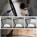 20" LED Desk Lamp with Clamp, 24W CCT Adjustable Dimmable Nail Light for Desk, 120 LEDs Metal Swivel Arm Daylight for for Nail Tech Task Home Office Reading Architect Craft, Black