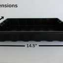 10 Seed Starting Plant Growing Trays (Without Holes) - Durable, Reusable - Grow and Start Seeds, Good for Your Greenhouse, microgreens and Hydroponics - Pack of 10 Flats
