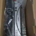 MAKEASY Binding Machine, 21-Hole, 450 Sheets, Comb Binding Machines with 1 Box Comb Bindings Spines, Comb Binder for Letter Size, A4, A5 Paper (Silver)