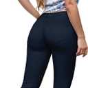 Hybrid & Company Womens Hyper Ultra Stretch Comfy Skinny Leg Work Casual Pants (Black, XL)