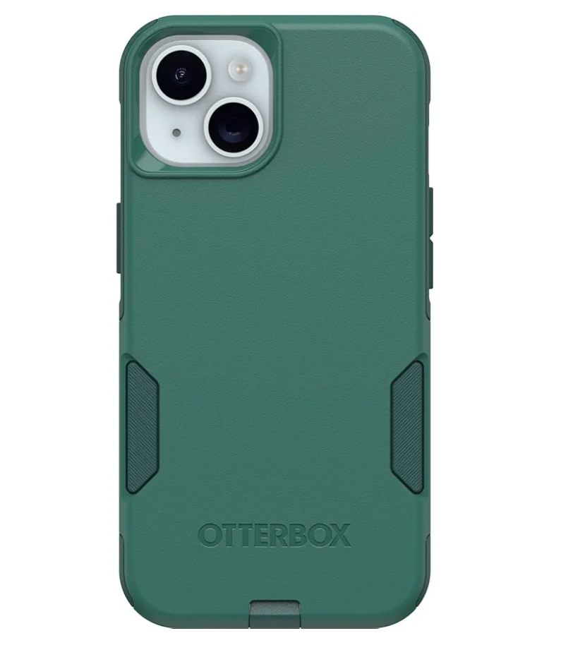 OtterBox iPhone 15, 14, & 13 Commuter Series Case - GET Your Greens, Slim & Tough, Pocket-Friendly, with Port Protection