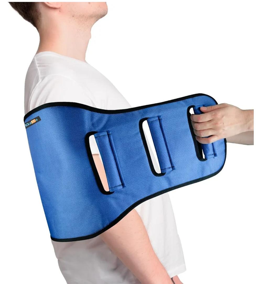 Transfer Belt Transfer Sling for Nursing Patients, Standing & Supports & Transfer Aids for Elderly, Gait Belt for Patient Care, Transfer Belt for Bedridden Patient (Blue)