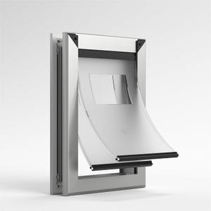 MAVRICFLEX Heavy Duty X-Large Dog Door, Energy Efficient Rugged Aluminum Frame, XL Dog Door with Double Sliding Lock Panel, Magnetic Double Flaps Doggy Door for Large Dogs, Up to 220lbs