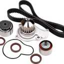 ASAPE Timing Belt Kit & Water Pump with Gasket Compatible with TCK265 2003-2009 for Chrysler for PT Cruiser 2.4L 2003-2006 for Dodge for Stratus 2.4L 2002-2005 for Jeep for Liberty 2.4L