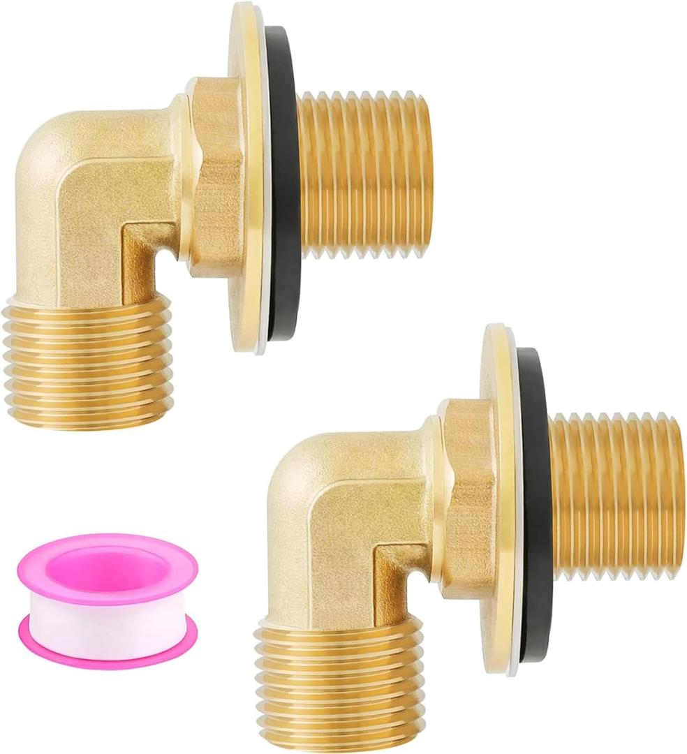 Wall Mount Commercial Faucet Installation kit,Brass 2 Pack Backsplash Mount Set for Stainless Steel Commercial Kitchen Prep & Utility Sink, G1/2