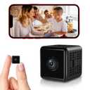 Smilephil Hidden Camera,1080P WiFi Spy Camera - with Night Vision & Motion Detection, Wireless Indoor Security Camera for Pet/Baby/Nanny, App Live Feed, Smallest Smart for Home Monitoring