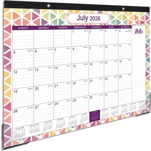 2026 Calendar - 2026 Desk Calendar Large 22x17, Jan. 2026 - Dec. 2026, 17”x 22”, 2 pcs