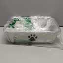 Stainless Steel Cat Litter Box, Small Metal Kitten Litter Pan, Indoor Litter Tray Pet Toilet Supplies for Kitty,Rabbits,Guinea Pigs,Ferrets,Easy to Clean,Non Stick