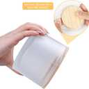 SHOWIN 18 OZ Thick Candle Jars for Making Candles 6 Pcs, Empty Jars with Wood Lids for Candle Making, Sample Container,Frosted White