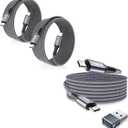 Basesailor 10ft/2Pack USB C to USB C 100W Cable with Adapter for iPhone 15, MacBook, iPad Air 4, Samsung Galaxy S24