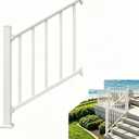 2FT White Deck Railing Kit for Deck, Porch, Patio & Balcony