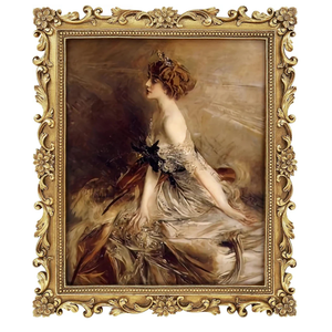 Gold 8x10 Picture Frame Vintage Antique Baroque for Wall or Tabletop Display, Ornate Gothic Victorian Frames Matted to 5x7 Photo