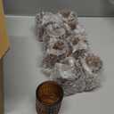 18 Pcs Amber Votive Candle Holders, Amber Glass Candle Holder with Polka Dot Embossed, Vintage Votive Candle Holders for Weddings, Home Decor, Baby Shower, Special Occasions