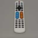 GE BigEZ OneTouch Big Button Universal TV Remote for Seniors, Easy to Use, Replacement Remote for Samsung, LG, Sony, Vizio, Roku TV, Streaming Players, Backlit Buttons, 2 Device, White, 84666