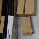 KAMANINA Curtain Rods for Windows 72 to 144 Inches (6-12ft) Long Heavy Duty Curtain Rod, 7/8 Inch Adjustable Decorative Drapery Rods with Netted Texture Finials, Bronze