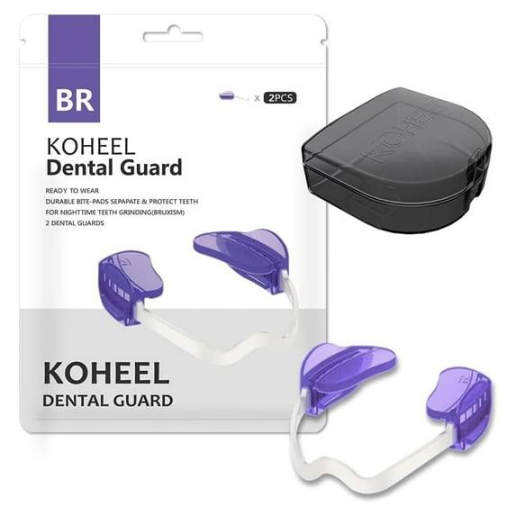KOHEEL NoBoiling Adjustable Mouth Guard for Teeth Grinding and Clenching, Comfortable Night Guard for Bruxism Relief, TMJ Relief, and Sleep Improvement (2 Count)