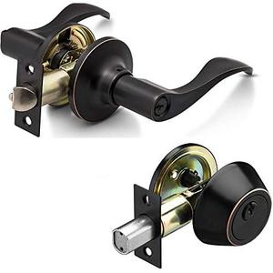 Dorence Combo Lock Set - 6461ORB+7301ORB Oil Rubbed Bronze