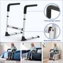 Couch Stand Assist for Elderly, Adjustable Stand Up Assist Chair Raiser, Heavy DutyStand Assist Aid with Non-Slip Handles for Seniors, 400 lbs Capacity, Elegance White