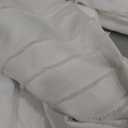 BESTSWEETIE White Duvet Cover California King Size - Striped Tufted Duvet Cover Set with Zipper Closure, 3pcs Soft Microfiber Boho Bedding Set for All Seasons (Cal King, 104"x98")