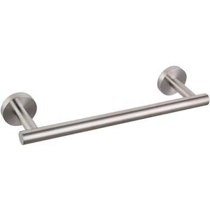 GERZ Contemporary 12-Inch Towel Bar Bath Hand Towel Holder Brushed Stainless Steel Wall Mounted Bathroom Organizer Brushed AG1101C30.5-LS