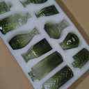 RUCKACE Bud Vases in Bulk 22 Green Glass Small Vases Flower Vase Bulk for Centerpiece Table Wedding Decorations Home Decor Party(Gradient Green 22 Pack)