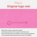 Primasole Yoga Mat with Carry Strap for Yoga Pilates Fitness and Floor Workout at Home and Gym 1/3 thick (Azlea Pink Color) PSS91NH046A