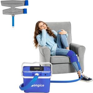 Longice Ice Therapy Machine for Knee,Cold Therapy Machine for Knee After Surgery,Cold Therapy System,Cold Therapy Unit (Blue)