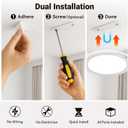 Rechargeable Ceiling Light No Wiring - Battery Operated Led Lights for Bedroom with Remote, Motion Sensor Night Light Indoor Hallway, Living Room, Bathroom, Home & Kitchen Decor Lighting (4)