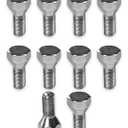 10 Pack 11062A Trailer Lug Bolts 1/2"-20 x 1-5/8" Solid Zinc-Plated Steel, Fits 5-Lug Hubs for Boat & Utility Trailers