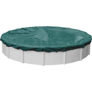 Pool Mate 3912-4-PM Winter Pool Cover, Extra Heavy-Duty Teal Green, 12 ft Above Ground Pools